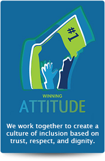 Winning attitude: we work together to create a culture of inclusion