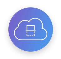 Blue ScanCloud icon