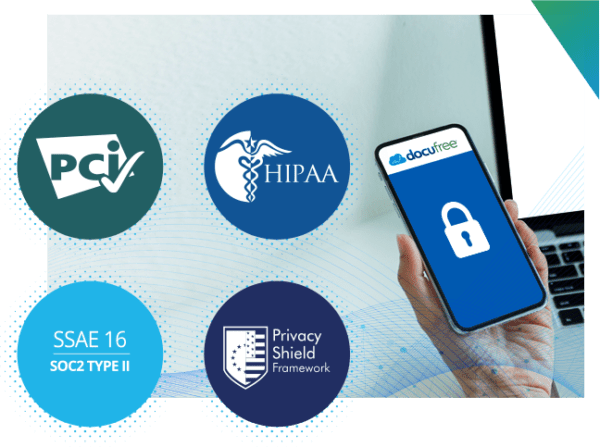 Safe and secure. HIPPA and PCI compliant. SSAE 16 certified. Privacy shield framework