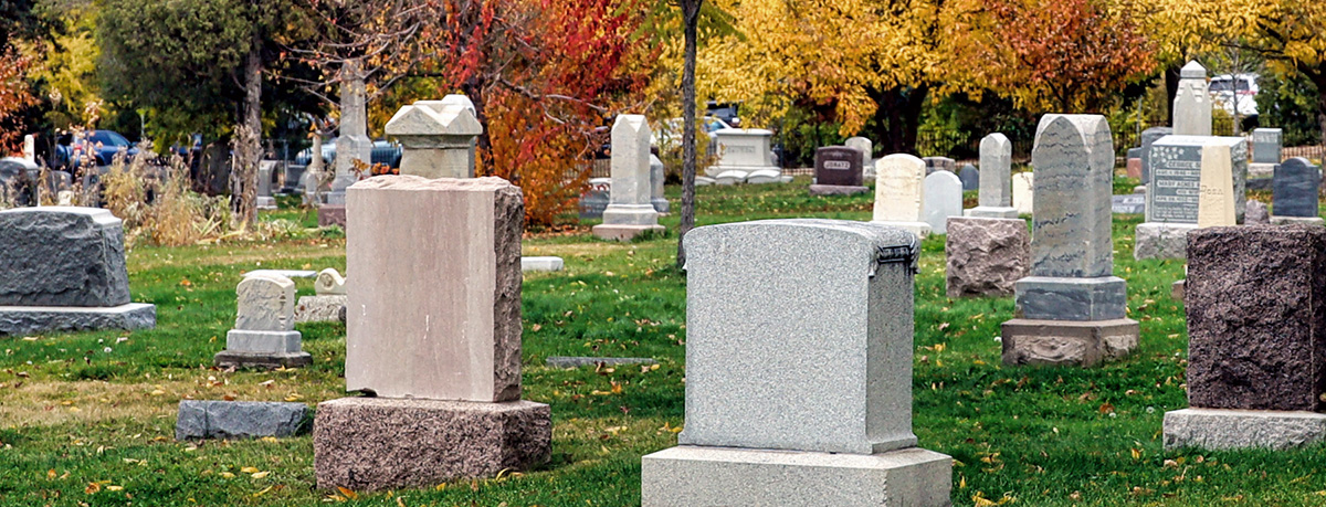 Cemetery in autumn